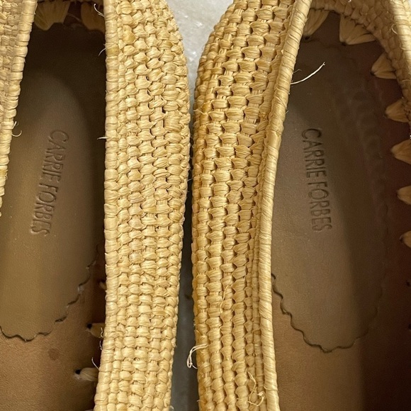 Carrie Forbes loafers raffia 8.5 or EU 40 - Picture 9 of 10